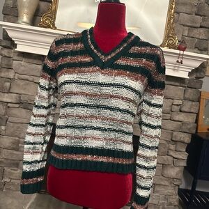 Vintage Kennington Ltd. Striped Acrylic Sweater | Retro 70s 80s